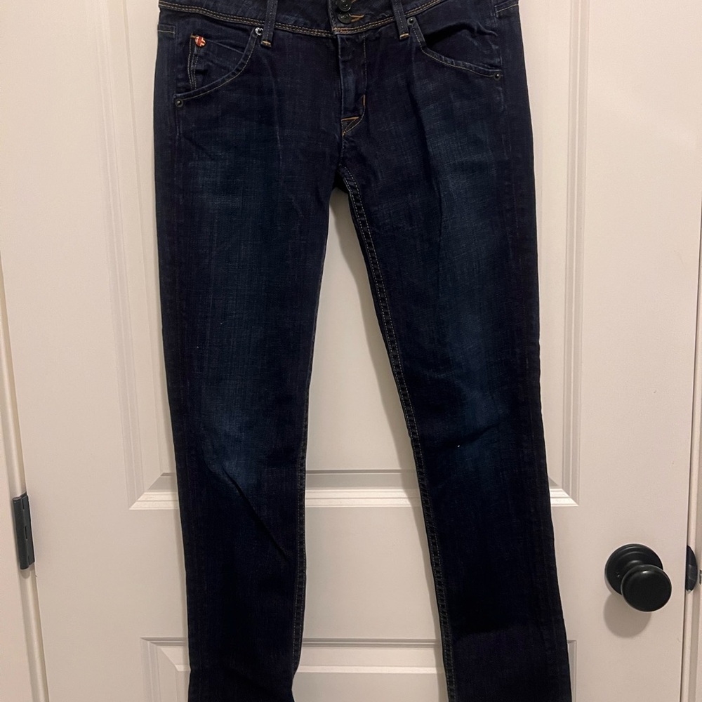 Hudson Jeans Blue Straight Leg Denim